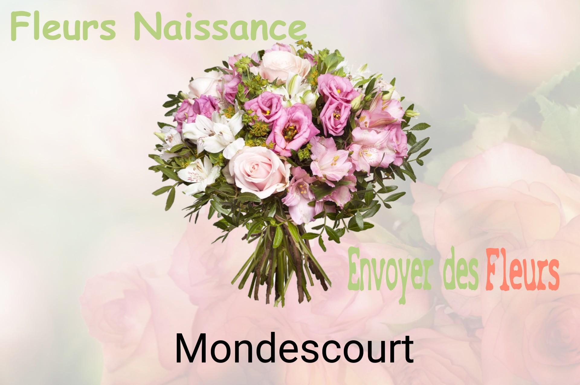 Bouquet de fleurs de naissance livré à Mondescourt